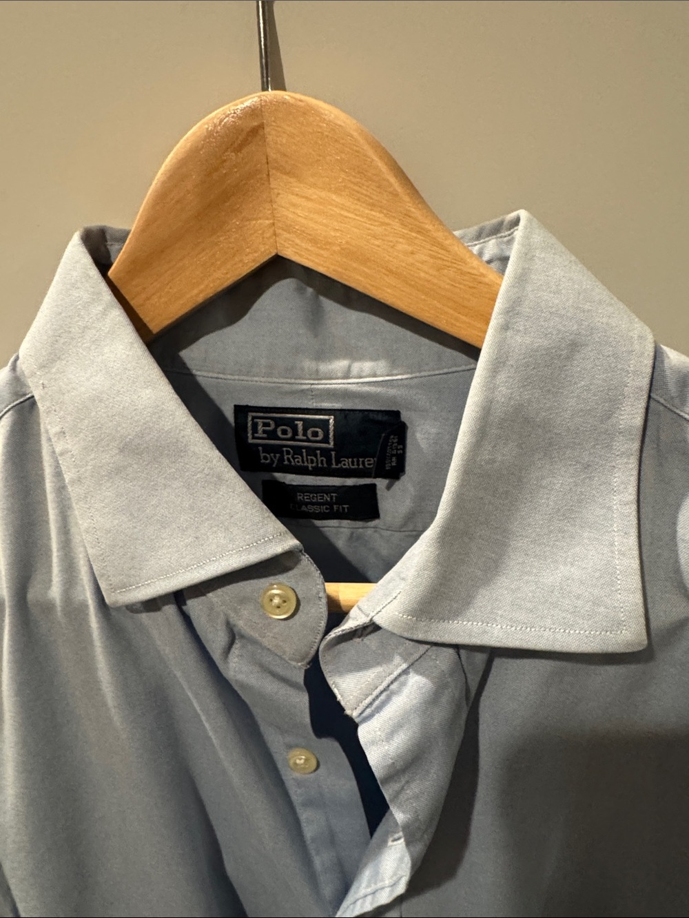 Polo by Ralph Lauren Light Blue Classic Fit Button-Up Shirt